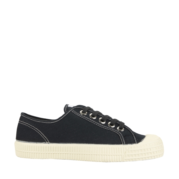 Novesta S.M. 60 Blck 99 Bg / 106 Ecru Women's Flat Shoes Black | LfFx3G6LrWJ