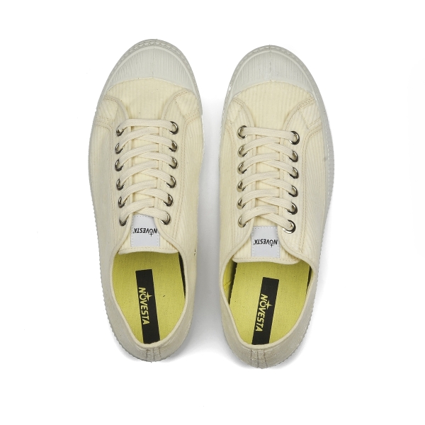 Novesta Star Master Corduroy Ivory Men's Flat Shoes White | eWIGmx5k5hI